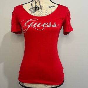 Guess Y2K Women's Scarlet Short Sleeve Tee